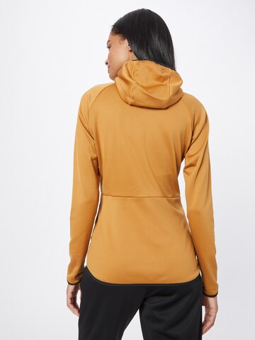 ADIDAS TERREX Skinny Athletic Fleece Jacket in Brown