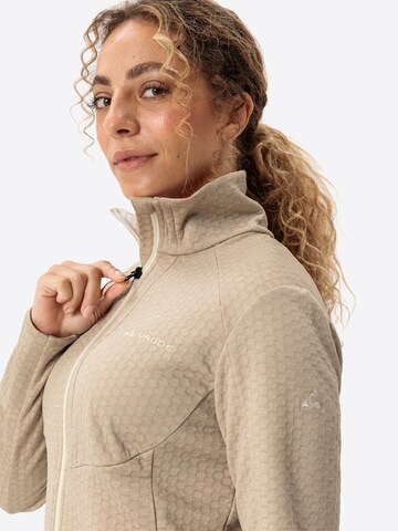 VAUDE Athletic fleece jacket in Beige