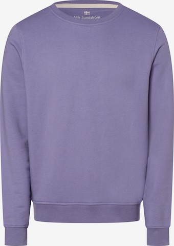 Nils Sundström Sweatshirt in Purple: front