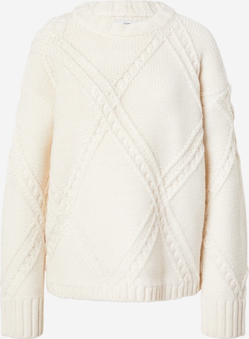 balta TOPSHOP Megztinis 'MEGAN': priekis