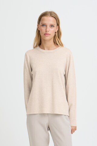 ICHI - Camiseta 'IHLils' en beige: frente