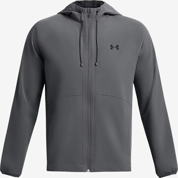 UNDER ARMOUR Athletic Jacket in Grey: front