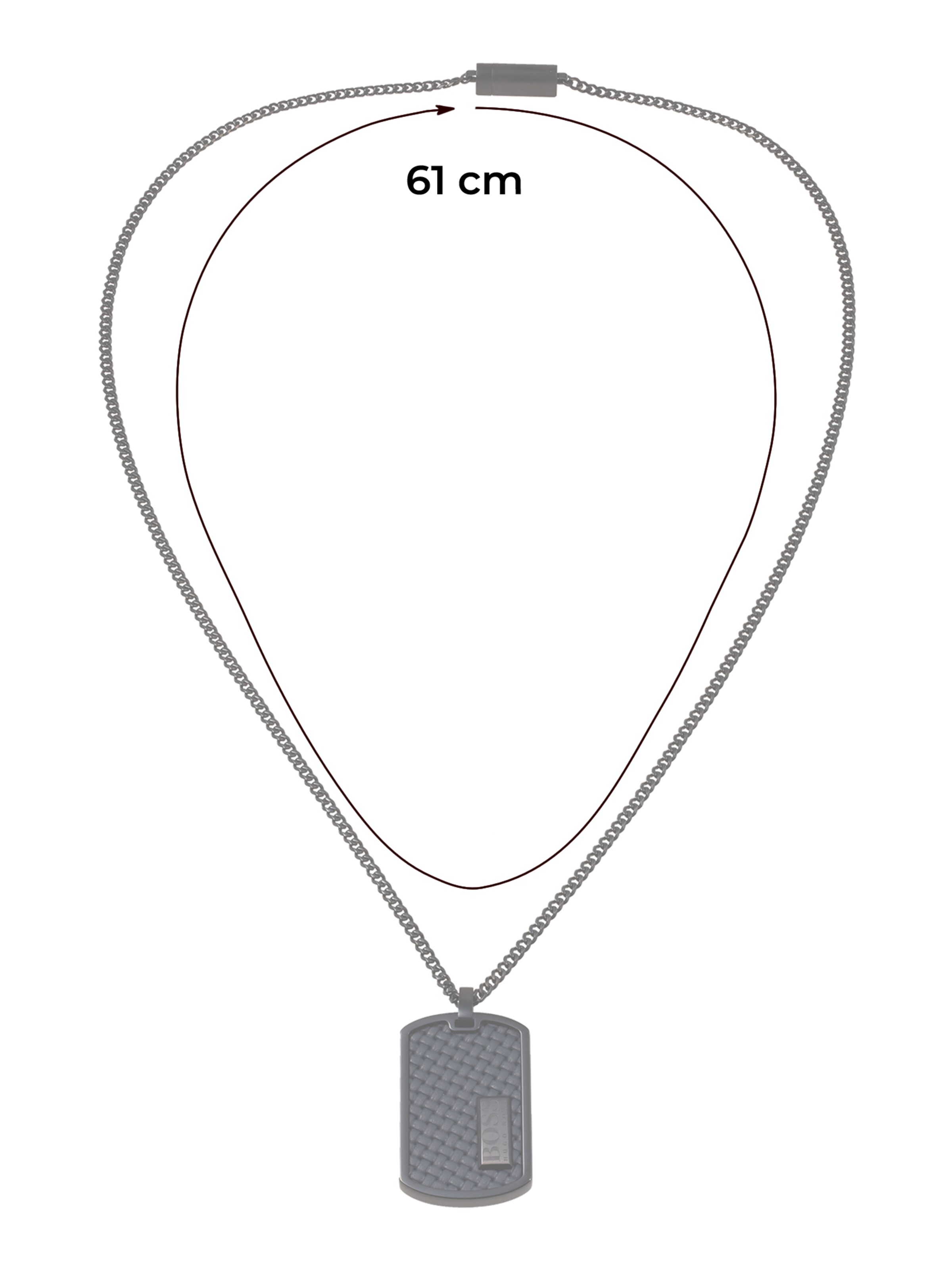 Männer Schmuck BOSS Black Kette in Schwarz - GA80377 Männer Schmuck BOSS Black Kette in Schwarz - GA80377