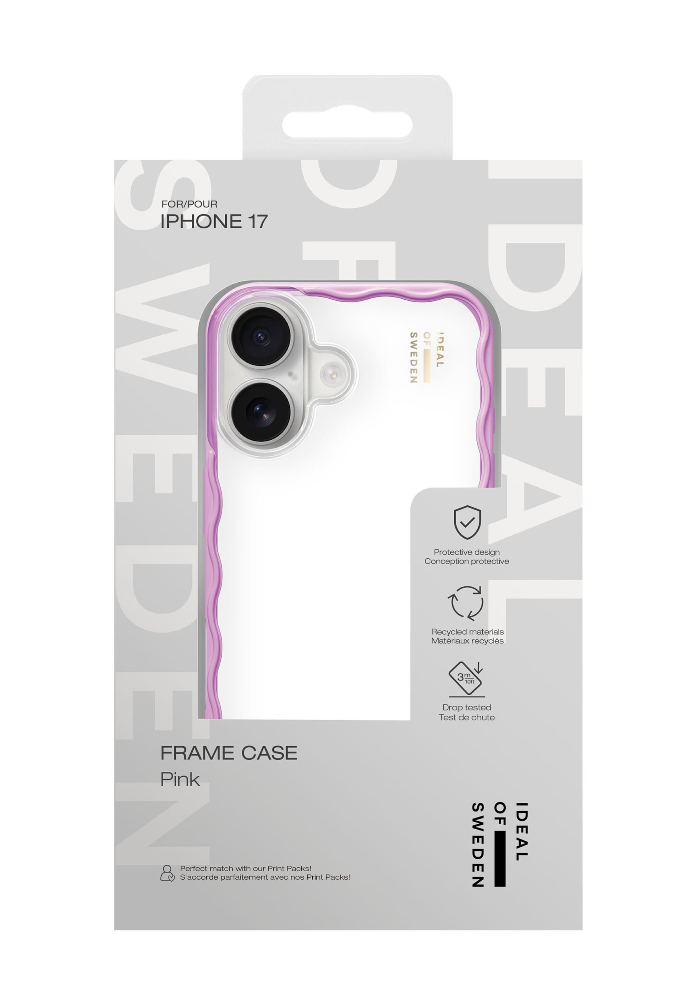 Protection pour Smartphone 'iPhone 17' iDeal of Sweden en rose