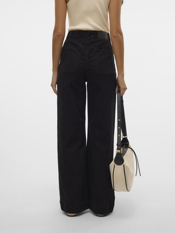 VERO MODA Wide Leg Jeans i sort