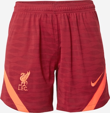 NIKE Ohlapna forma Športne hlače 'Liverpool FC Strike' | rdeča barva: sprednja stran