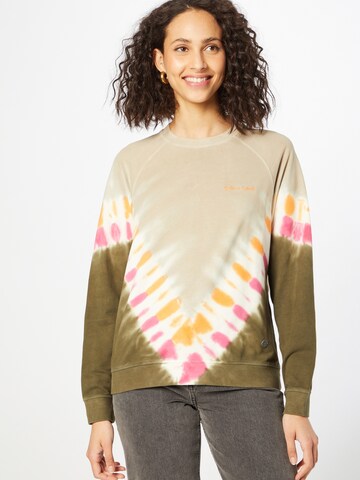 Key Largo Sweatshirt 'TRUTH' in Grün: predná strana