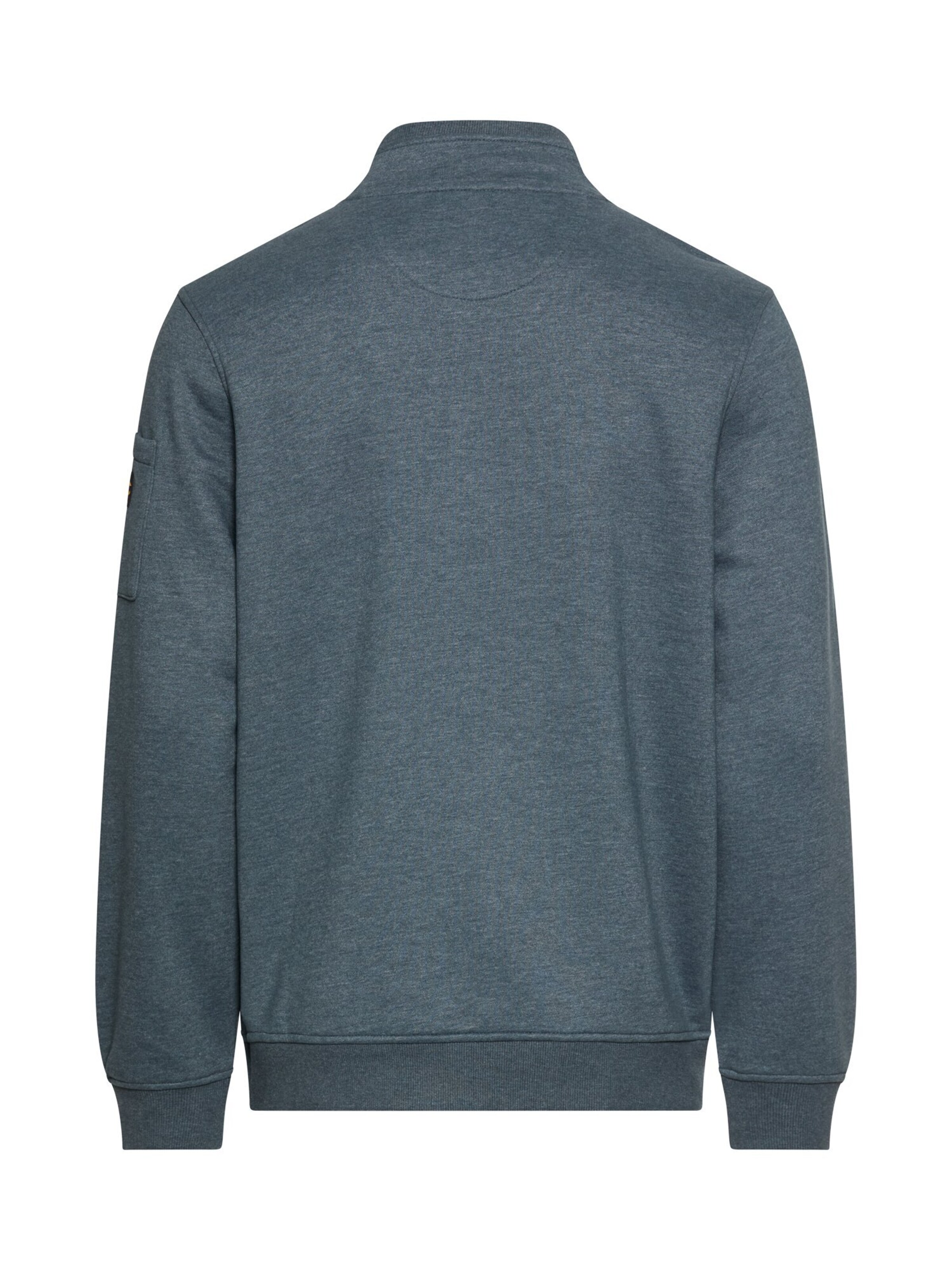 CAMEL ACTIVE Sweatshirt mit Troyerkragen in Blau