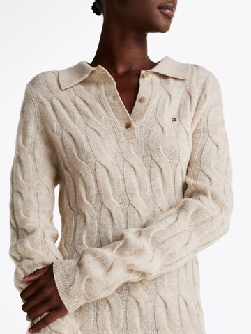 TOMMY HILFIGER Strickkleid in Beige