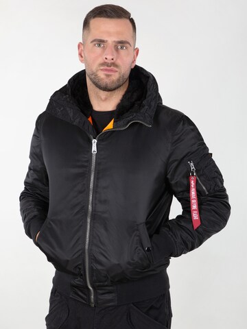 Giacca di mezza stagione 'MA-1' di ALPHA INDUSTRIES in nero: frontale