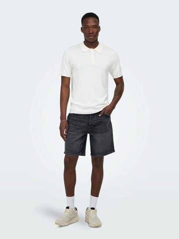 Only & Sons Regular Farkut 'ONSEdge' värissä musta