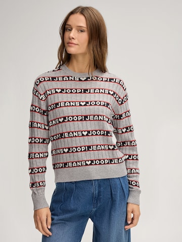 JOOP! Jeans Trui 'Karen' in Grijs: voorkant