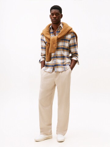 TOMMY HILFIGER Regular Fit Hemd 'Tartan' in Braun