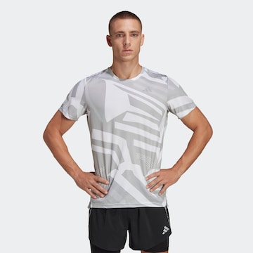 ADIDAS PERFORMANCE Funksjonsskjorte 'Own The Run Seasonal' i grå: forside