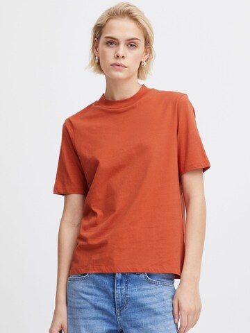 T-shirt 'RANIA' ICHI en orange : devant