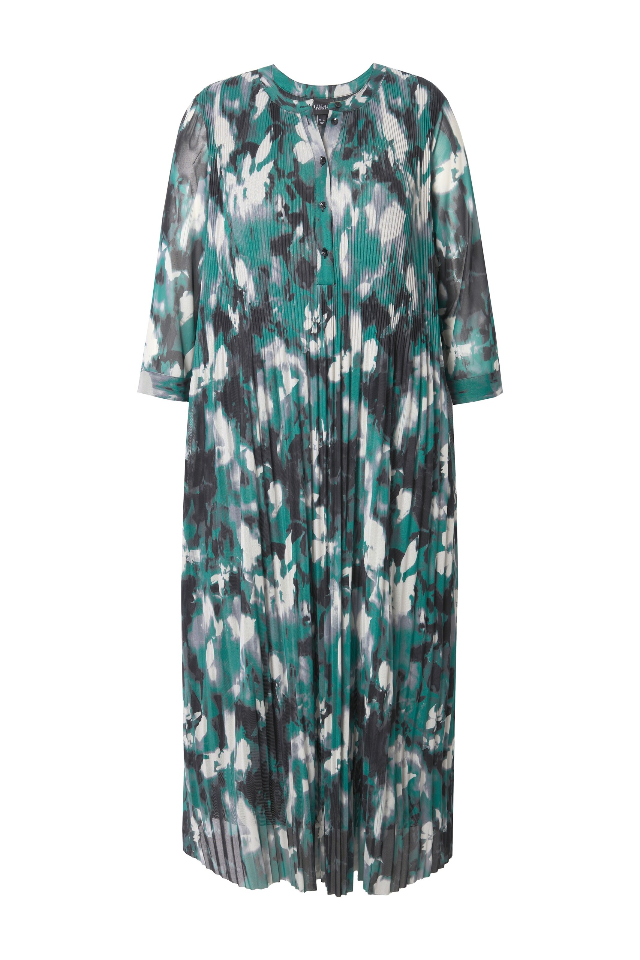 Ulla Popken Sukienka koszulowa w kolorze zielony: przód