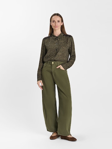 Le Temps Des Cerises Blouse 'Solal' in Groen: voorkant