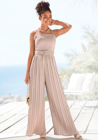 Tuta jumpsuit di LASCANA in beige: frontale