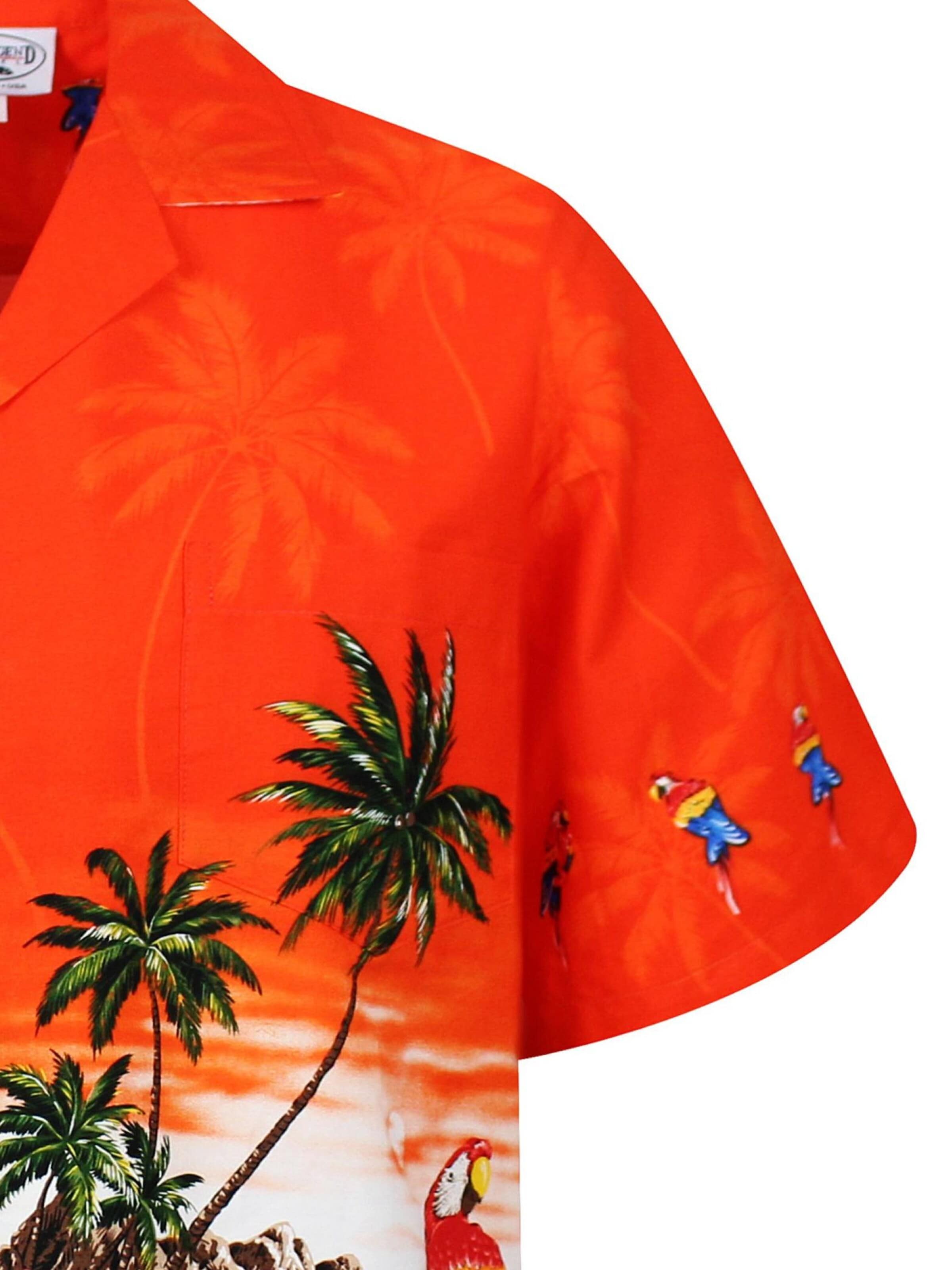Pacific Legend Regular fit Overhemd 'Papagei' in Oranje