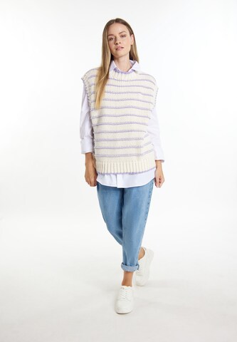 DreiMaster Maritim Sweater 'Boundry' in White