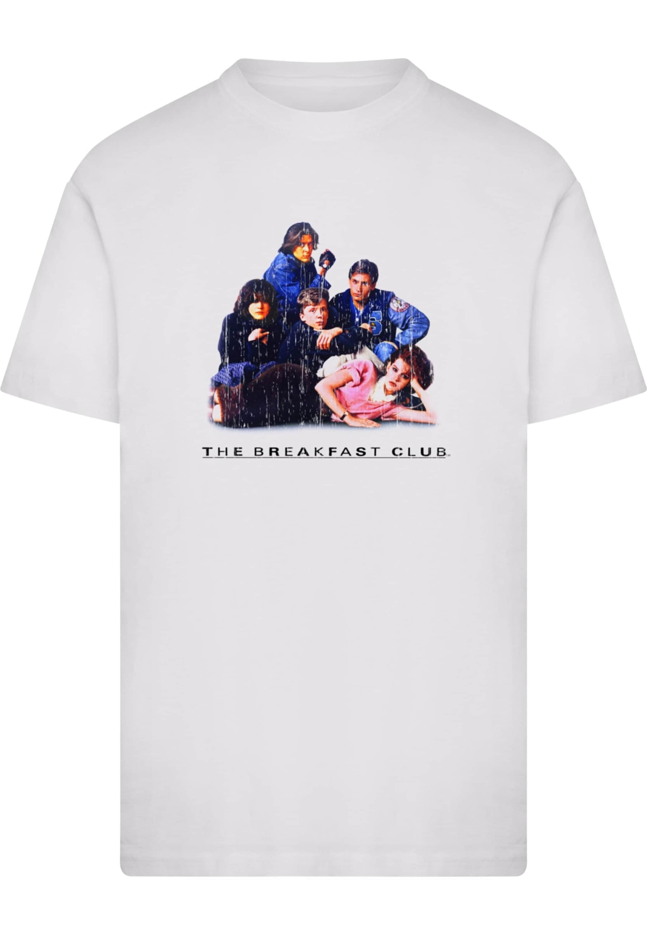 Merchcode T-Shirt 'The Breakfast Club' in Weiß: Vorderseite