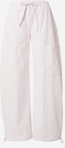 Loosefit Pantaloni di WEEKDAY in rosa: frontale