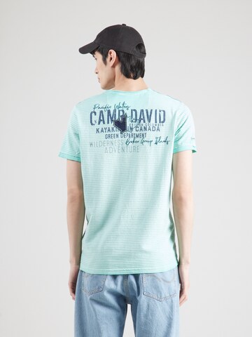 T-Shirt CAMP DAVID en vert : devant