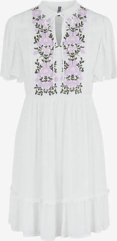 PIECES Shirt Dress 'Veia' in White: front