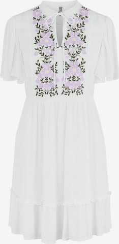 PIECES Košilové šaty 'Veia' – bílá: přední strana