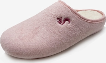thies Hausschuh 'Organic' in Pink: Vorderseite