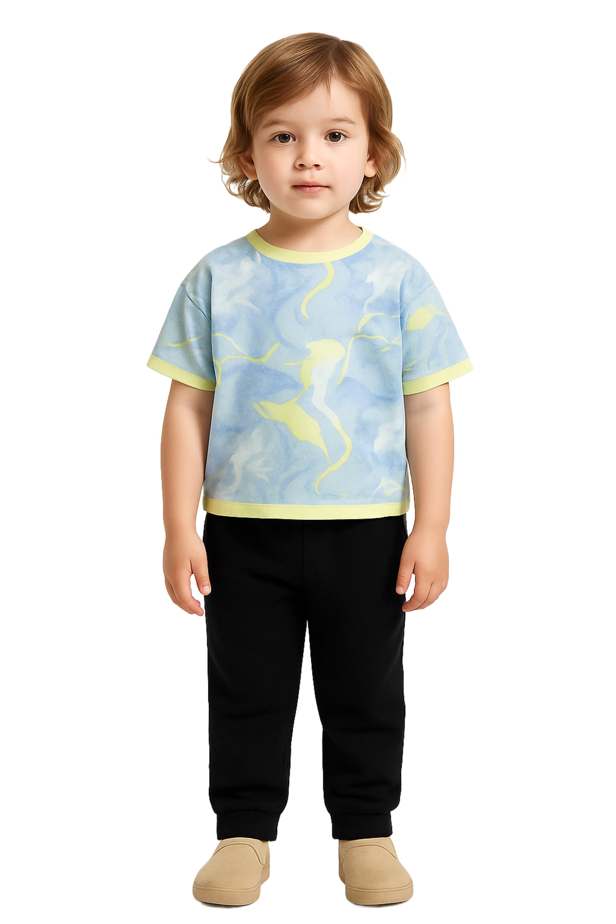 T-Shirt Panço en bleu : devant