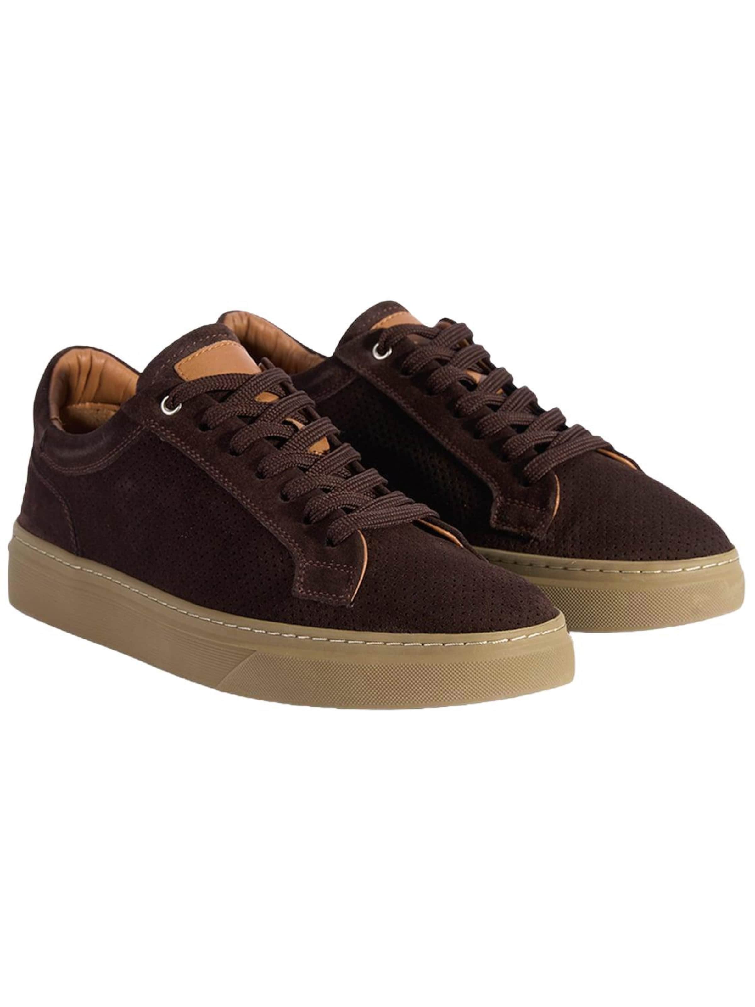 Desa Slip-on 'Schnürschuhe' in Brown: front