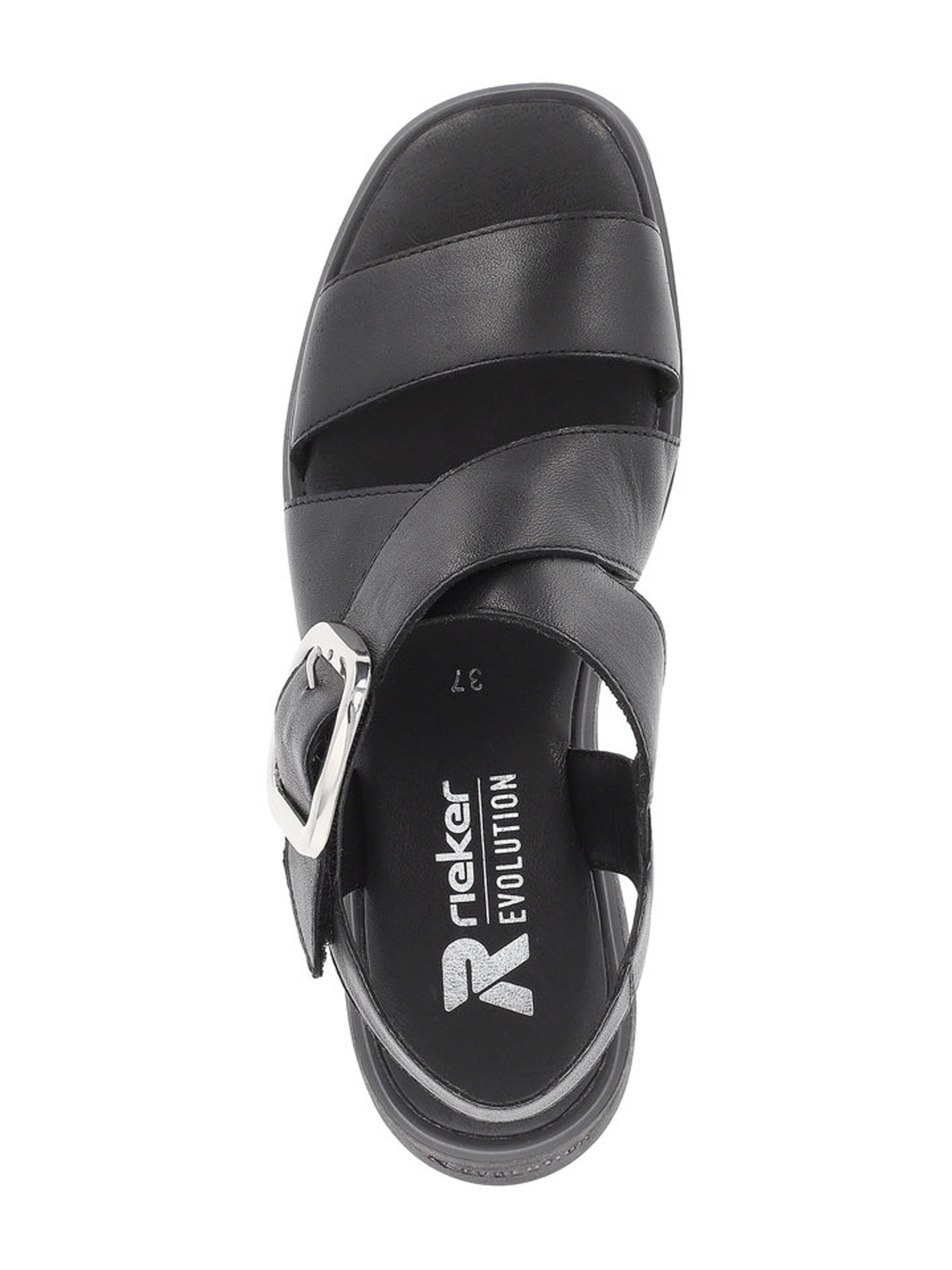 Sandales 'Evolution' Rieker Sport en noir