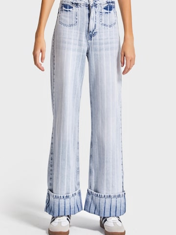 Regular Jean 'Straight High Rise Jeans' IT'S BASIC en bleu : devant