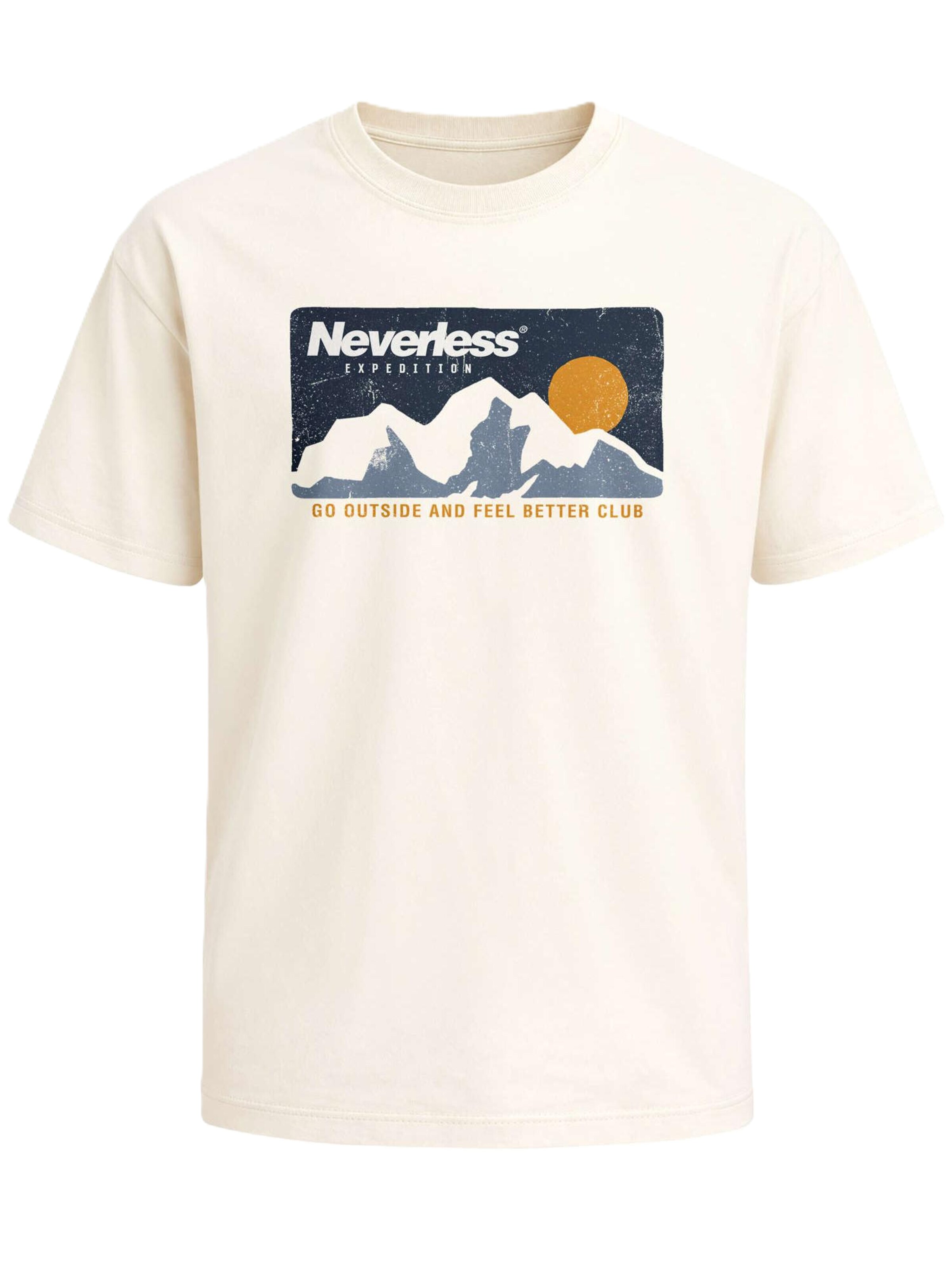 Neverless Shirt 'Neverless Expedition' in Beige: front