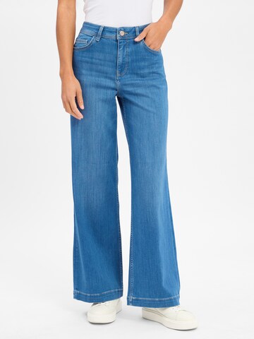 MOS MOSH Wide leg Jeans ' MMDara Deluxe ' in Blue: front