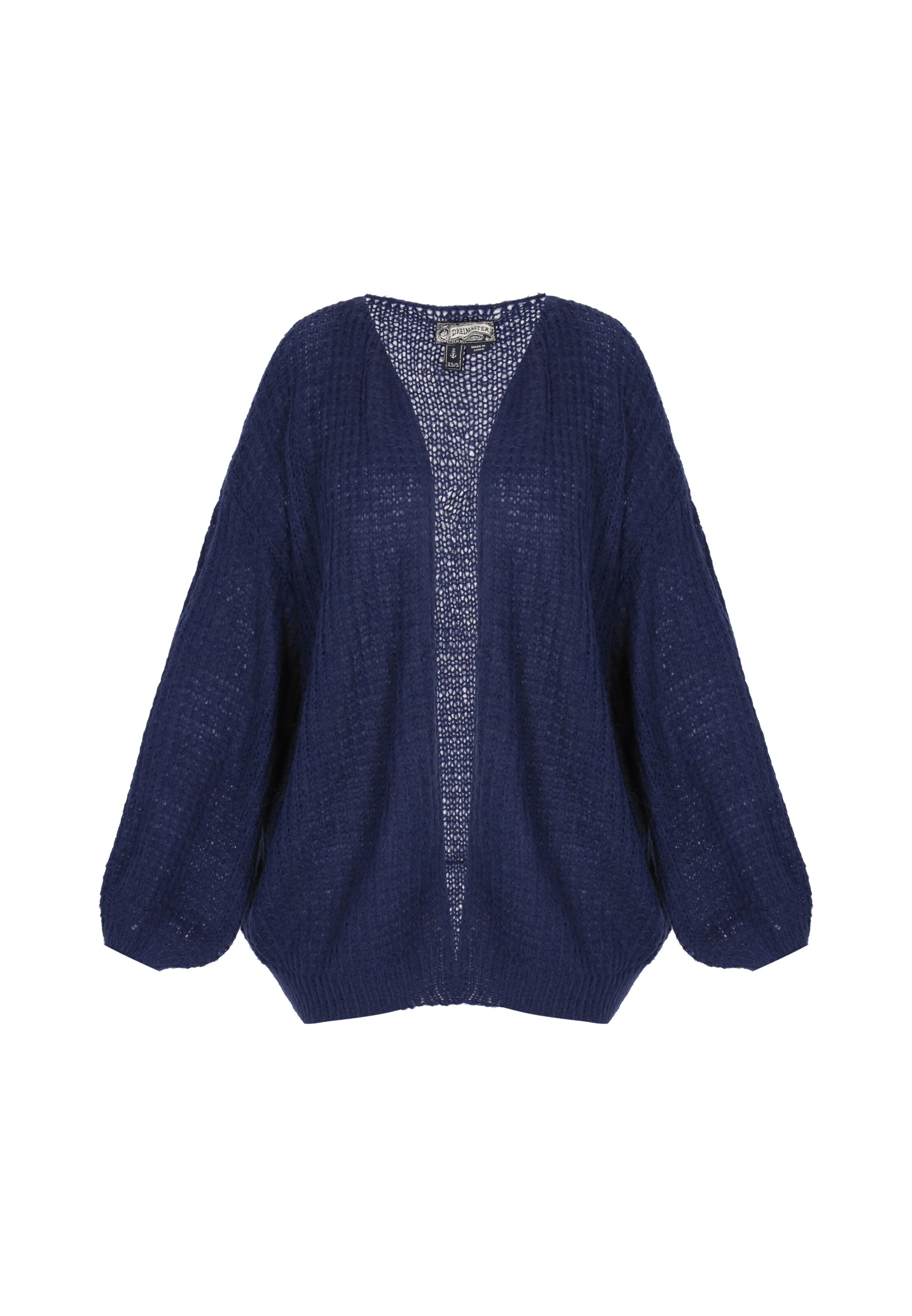 DreiMaster Vintage Oversized vest 'Vintage' in Blauw: voorkant