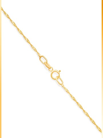 NTHIRTYTHREE Necklace 'Goldkette 14 Karat Gold Singapore 585 Echtgold 40cm Halskette - Bestpreis - Damen Herren mit Schmuckbox - Sale 31.08.2026' in Gold: front
