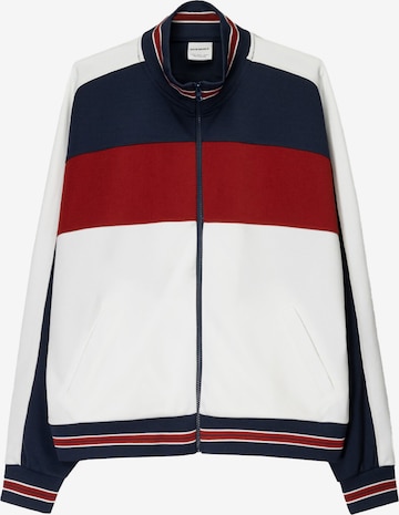 BershkaGornji dio trenirke - bijela boja: prednji dio