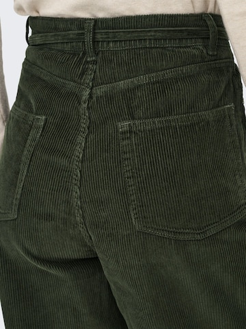 ONLY Wide leg Trousers 'ONLBleecker' in Green