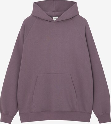 Sweat-shirt Pull&Bear en violet : devant