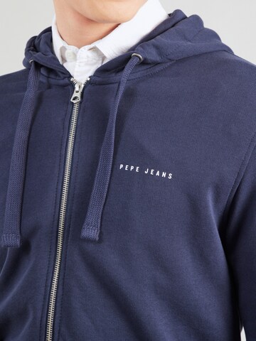 Pepe Jeans Sweatjacke 'PARKER' in Blau
