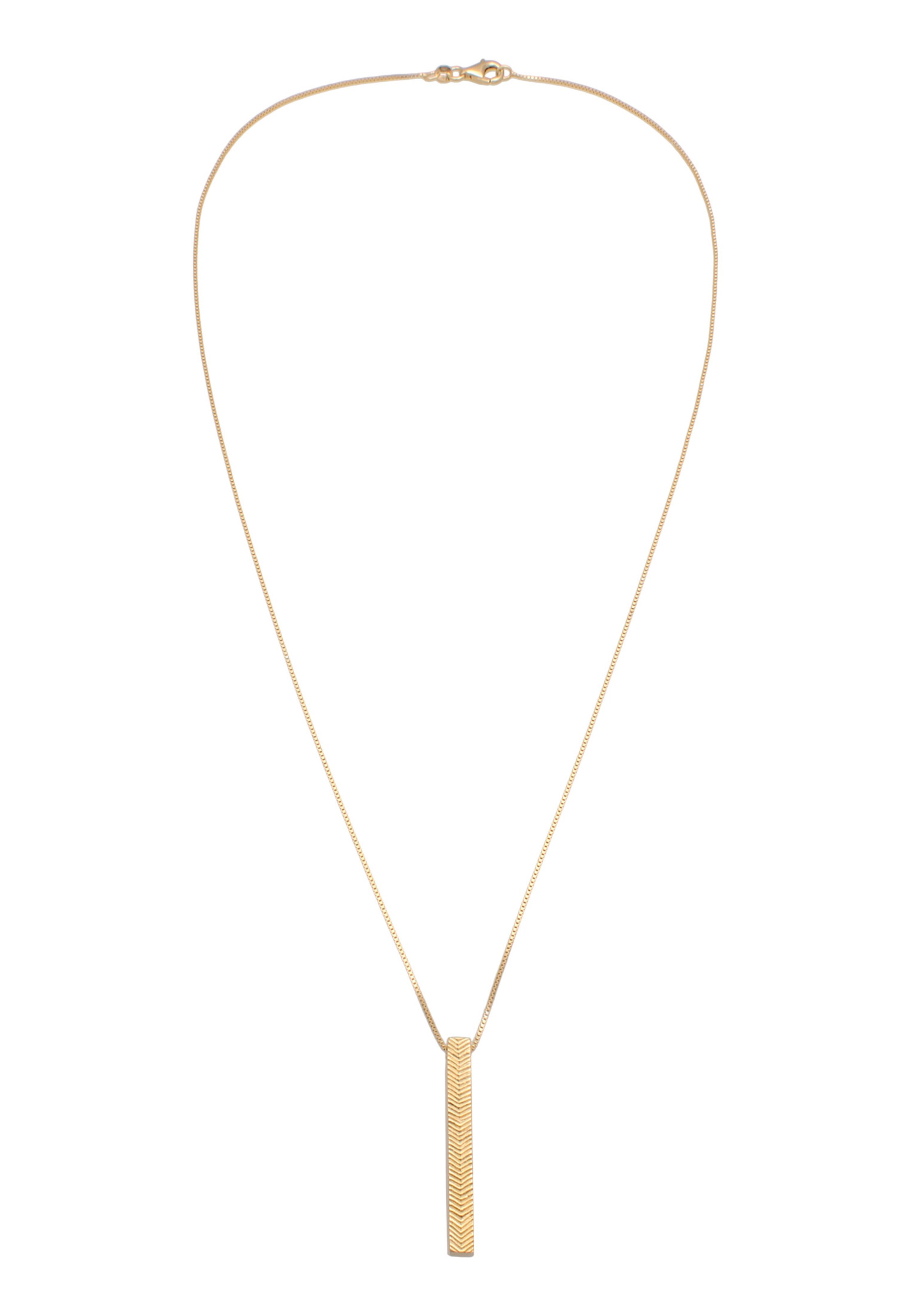 KUZZOI Kette 'Geo' in Gold: Vorderseite