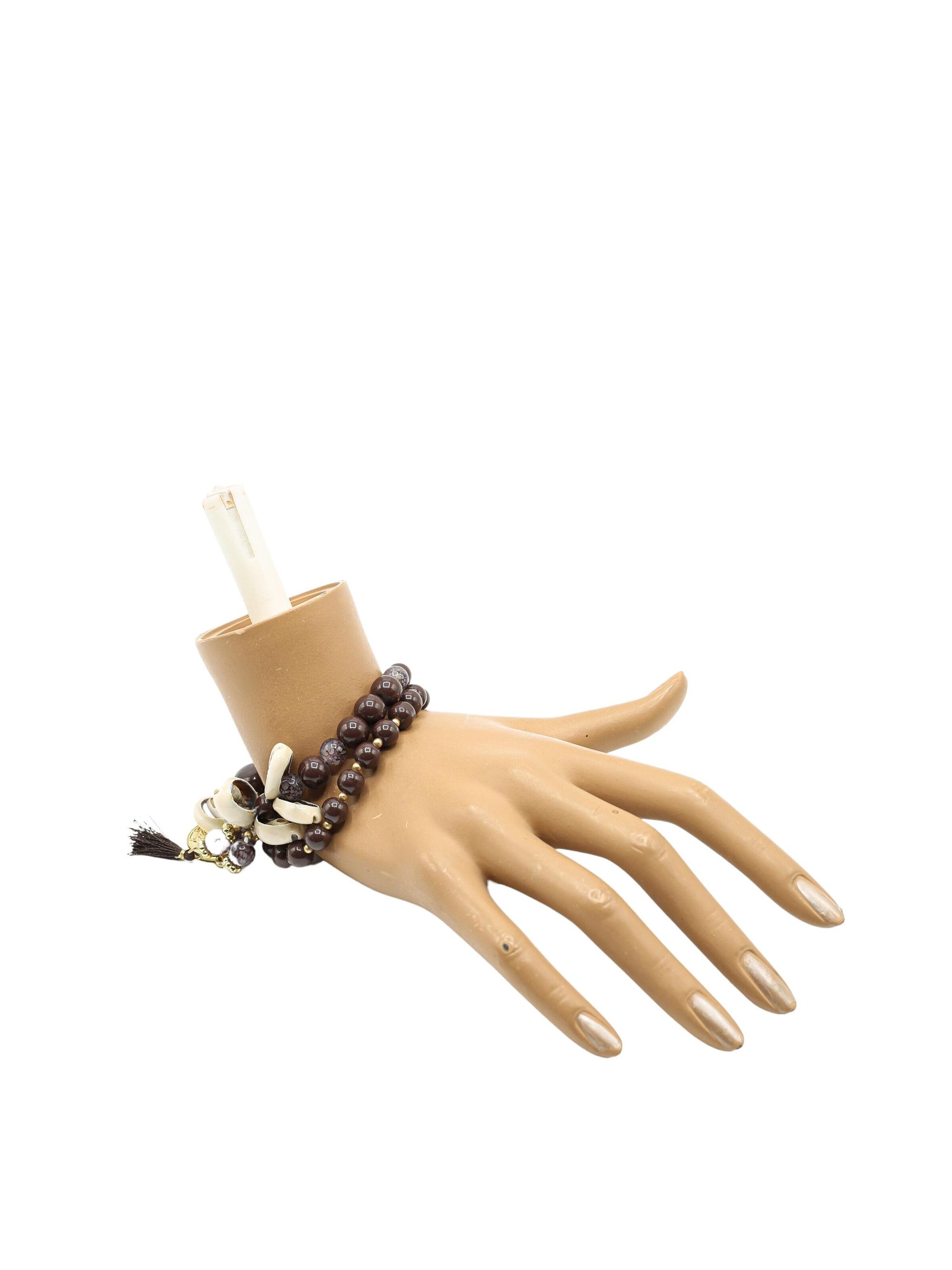 COLLEZIONE ALESSANDRO Bracelet 'Bangalore' in Brown