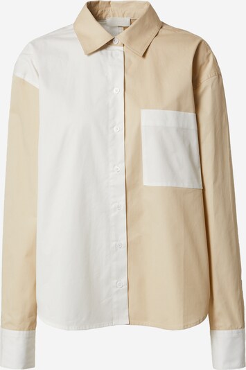 LeGer by Lena Gercke Bluse 'Maxi' i beige / hvid, Produktvisning