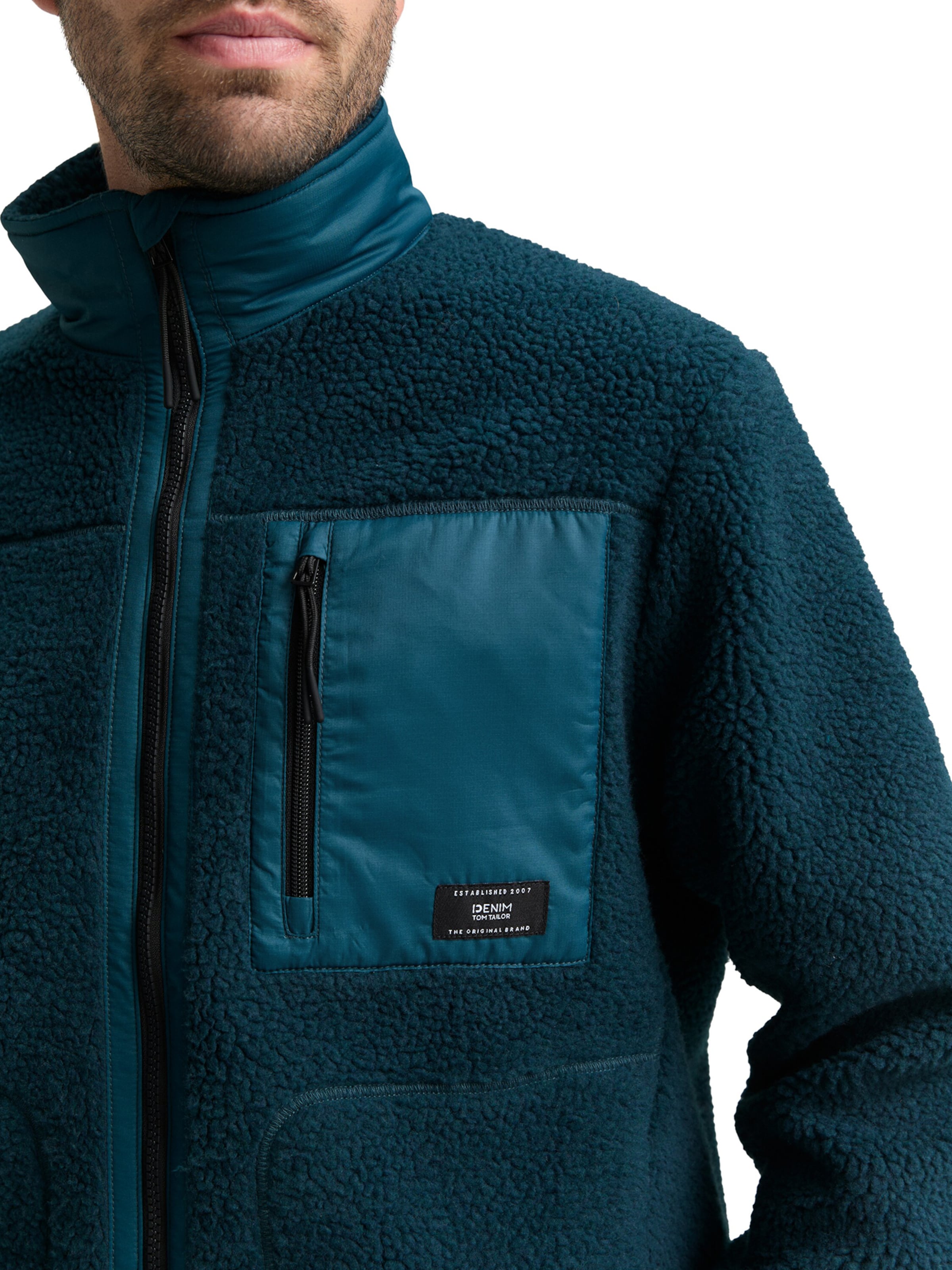 TOM TAILOR DENIM Between-Season Jacket in Green