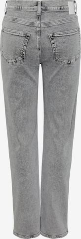 PIECES Regular Jeans 'FLEUR' in Grau