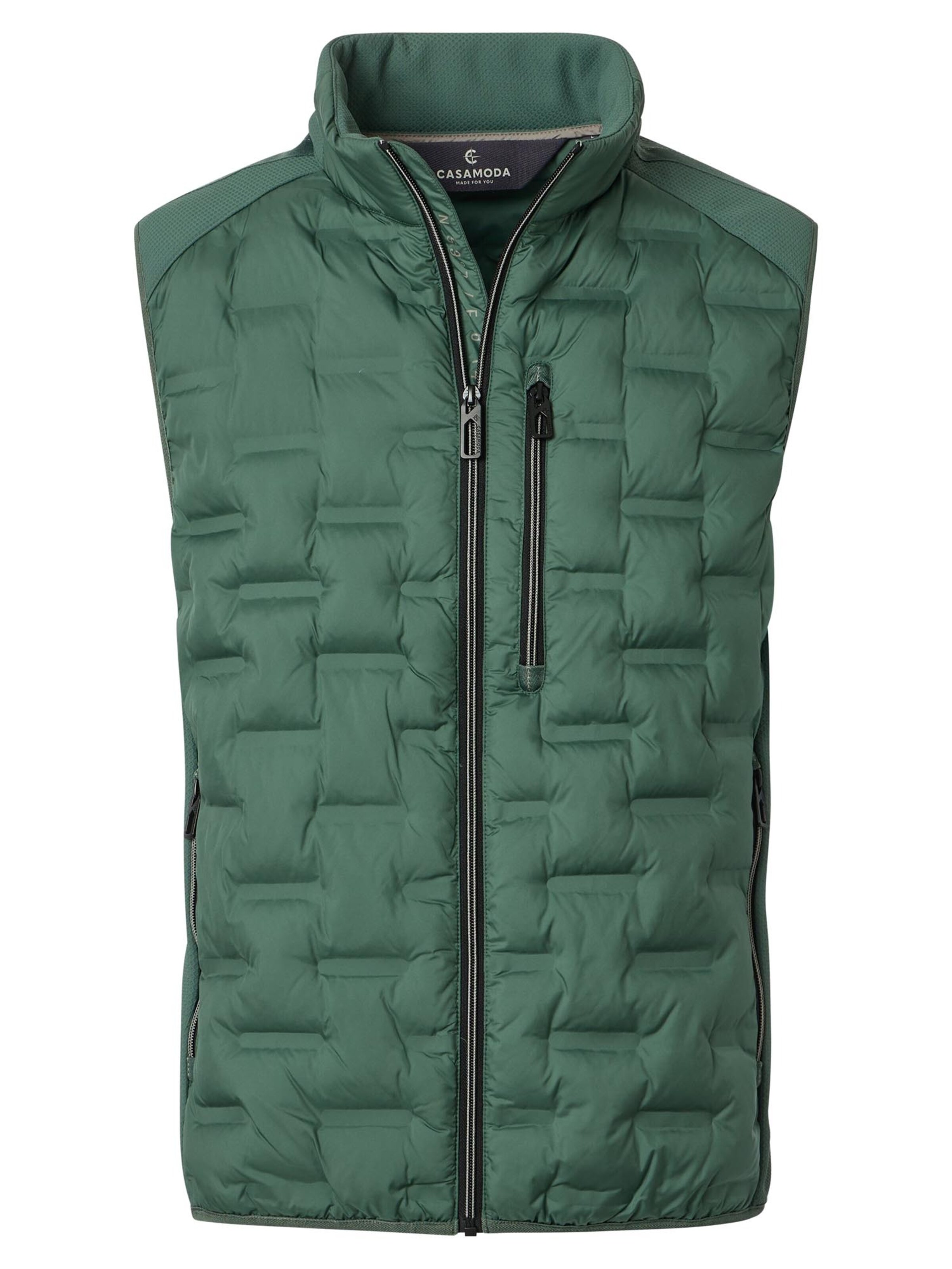 CASAMODA Weste 'Basic'‌‌‌‌‌ in Grün: Vorderseite