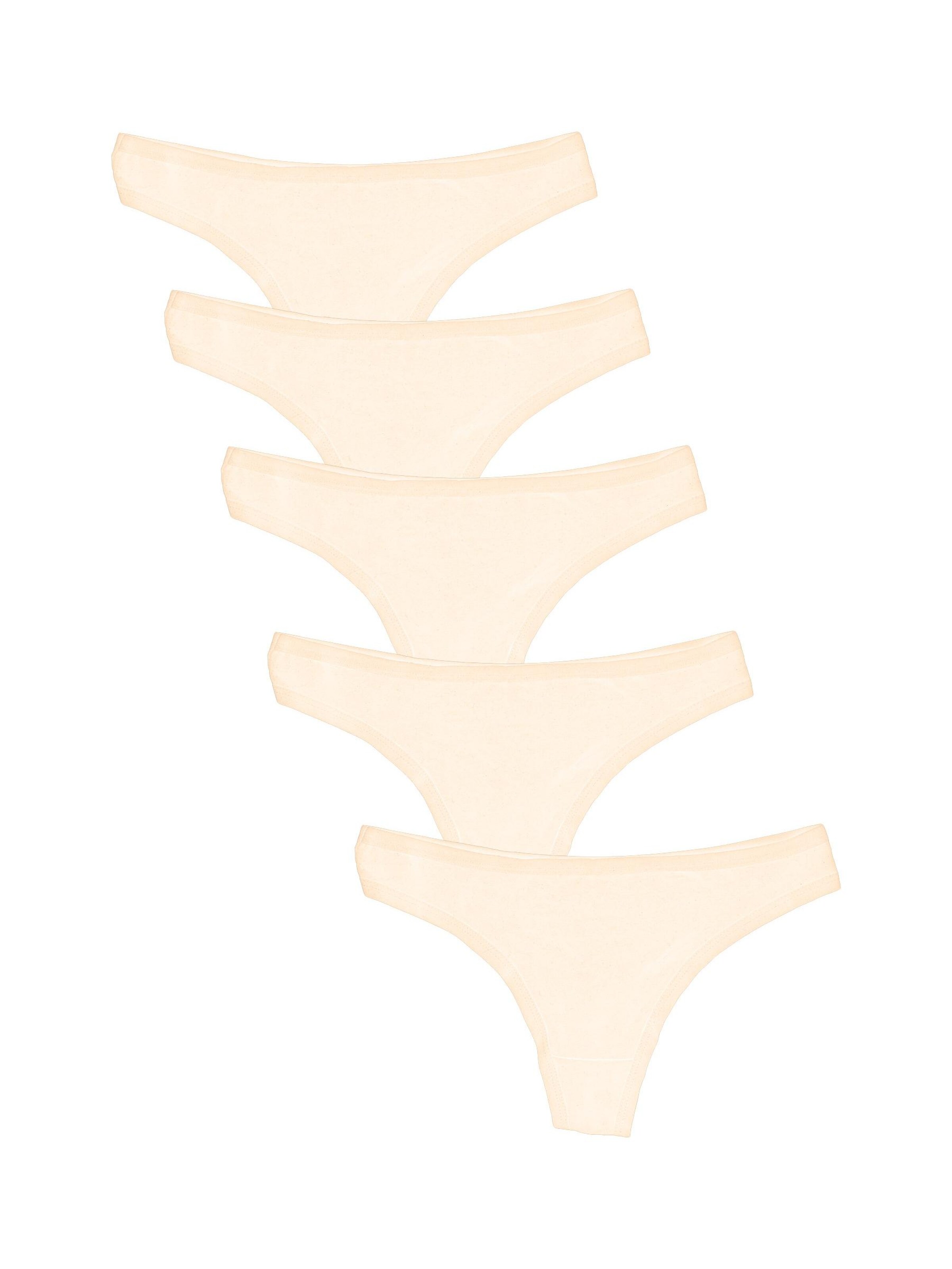 Maxte String 'BASIC MAX String Tanga 5er Pack'‌‌‌ in Beige: Vorderseite