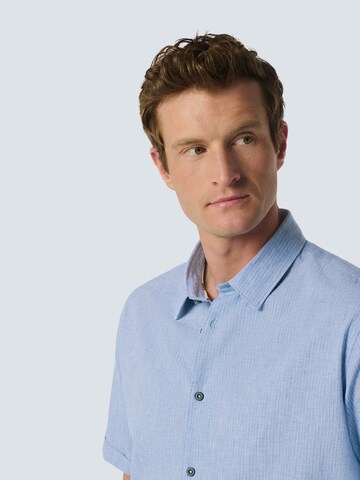 No Excess Regular Fit Hemd in Blau